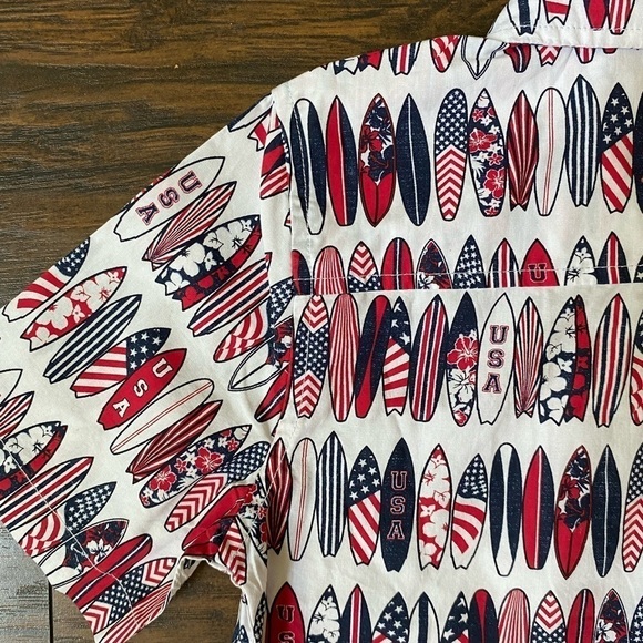 The Children’s Place, Boys, Button Down, Red/White/Blue, USA, Size 7/8, M, NWT - Picture 9 of 16